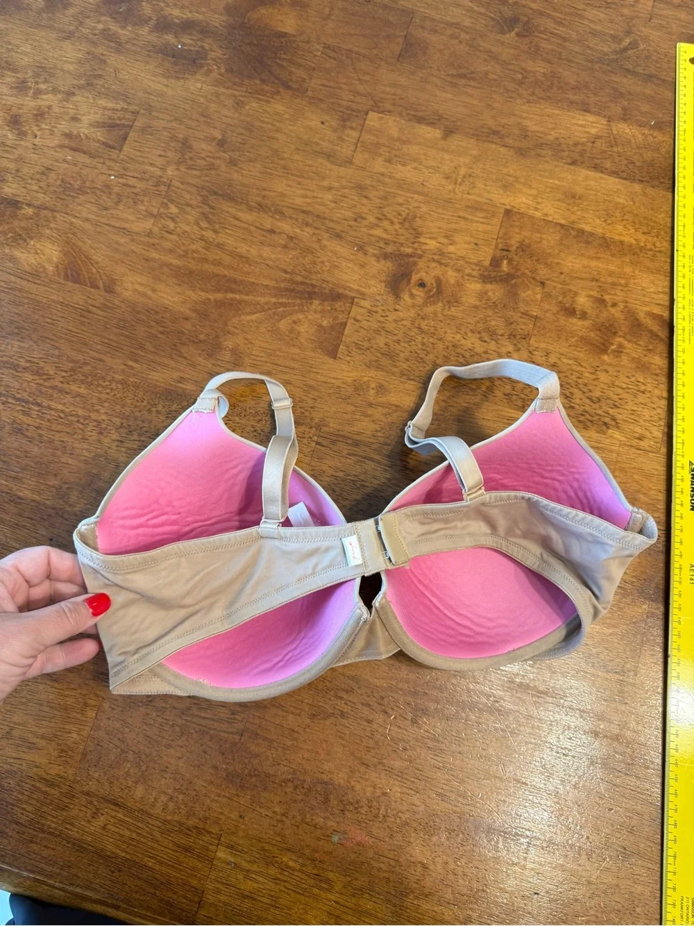 Victoria's Secret PINK Wear Everywhere T-Shirt Bra Lightly Lined Nude Beige 38DD